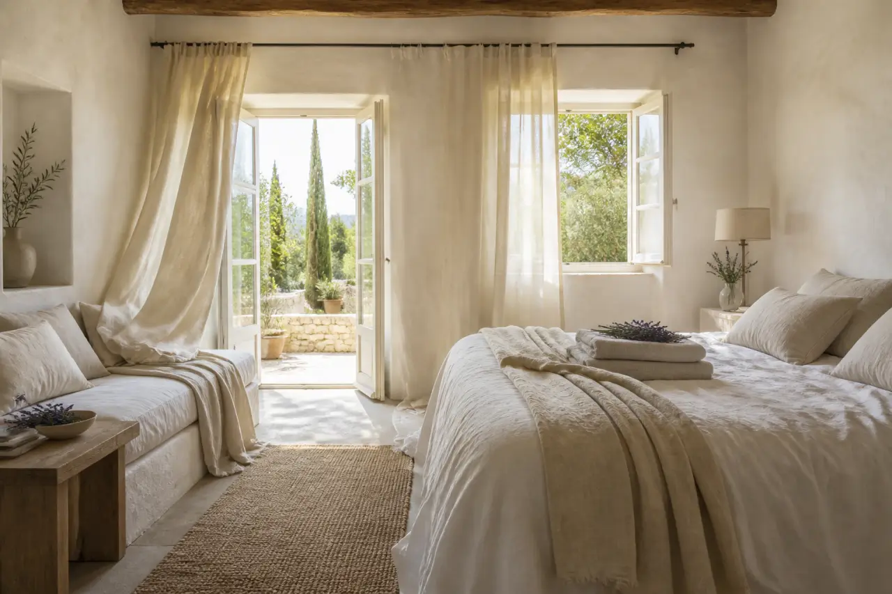 Vent du Sud : coton lavé, lin naturel et esprit provençal pour le linge de maison
