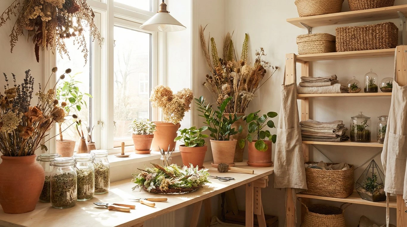 Objets de décoration naturelle
