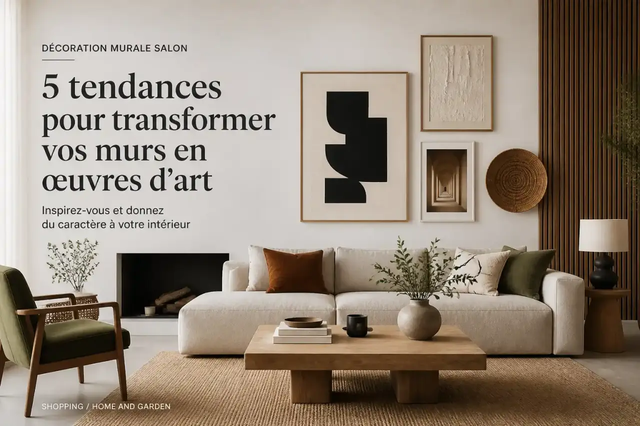 Décoration murale salon : 5 tendances pour transformer vos murs en œuvres d'art