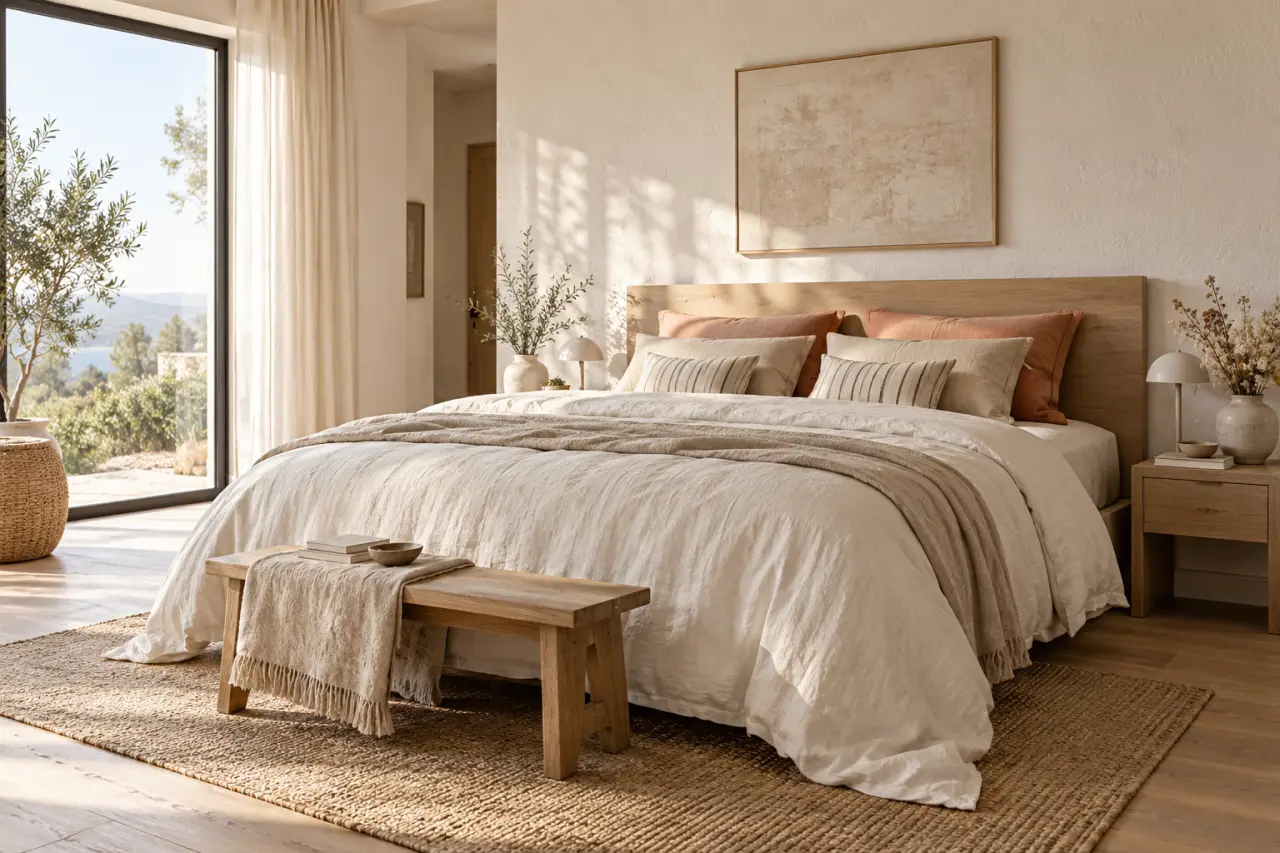 Carré Blanc : composer une chambre personnalisée avec le linge de lit, du lin au mix and match