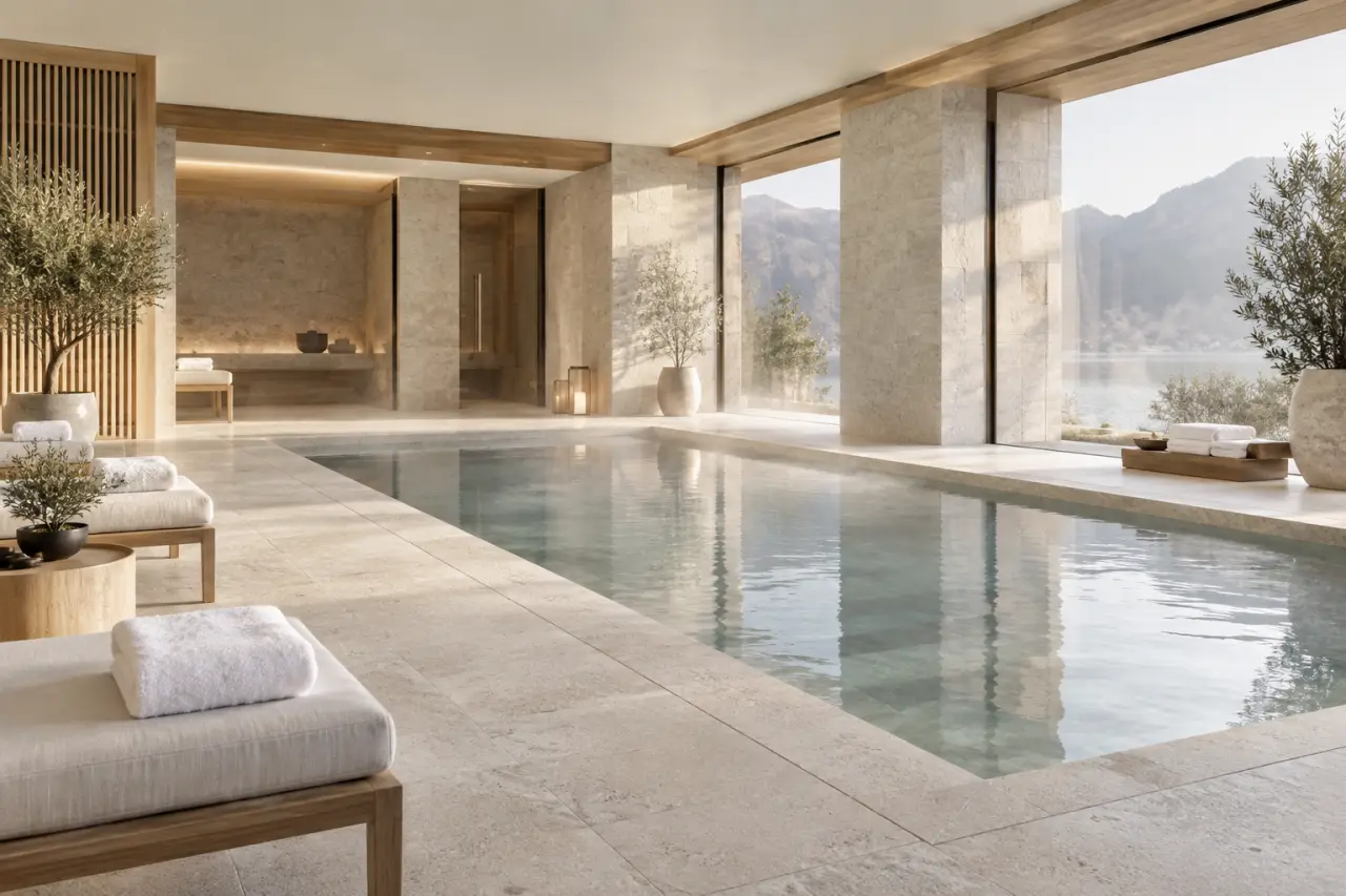 Un spa intérieur réussi commence par le sol, l’air et la circulation