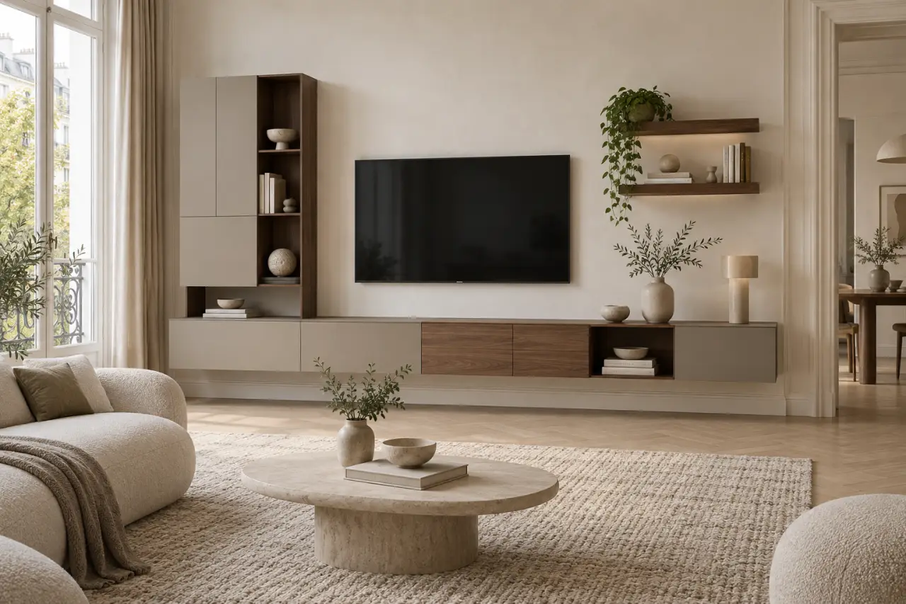 Meubles TV design Roche Bobois : quelle configuration choisir pour un salon net et personnalisé ?