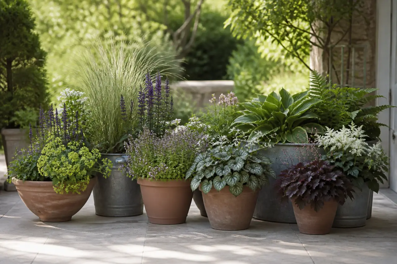 Soleil, mi-ombre ou ombre : quelle composition pour une jardinière extérieure de vivaces ?