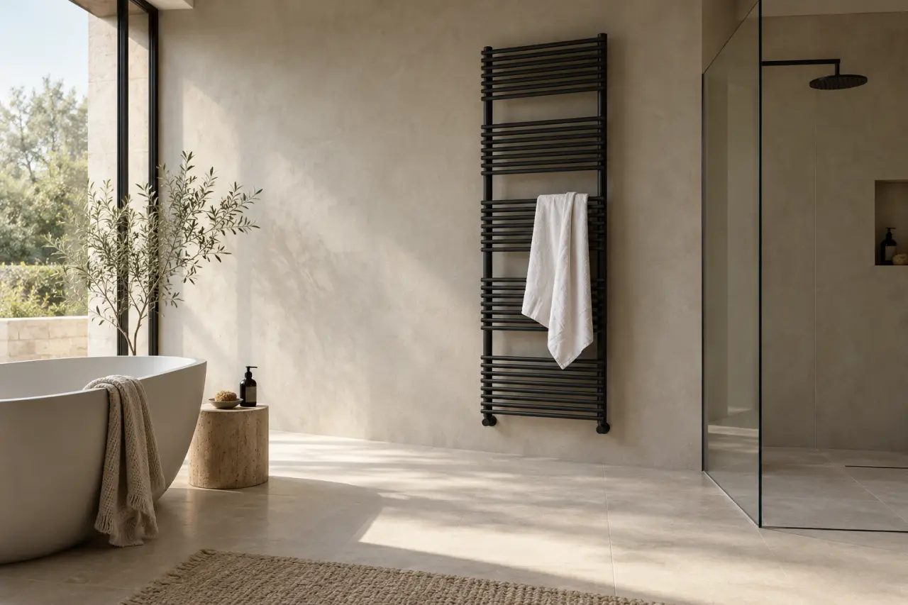 Sèche-serviettes électrique design : une belle silhouette ne suffit pas à chauffer