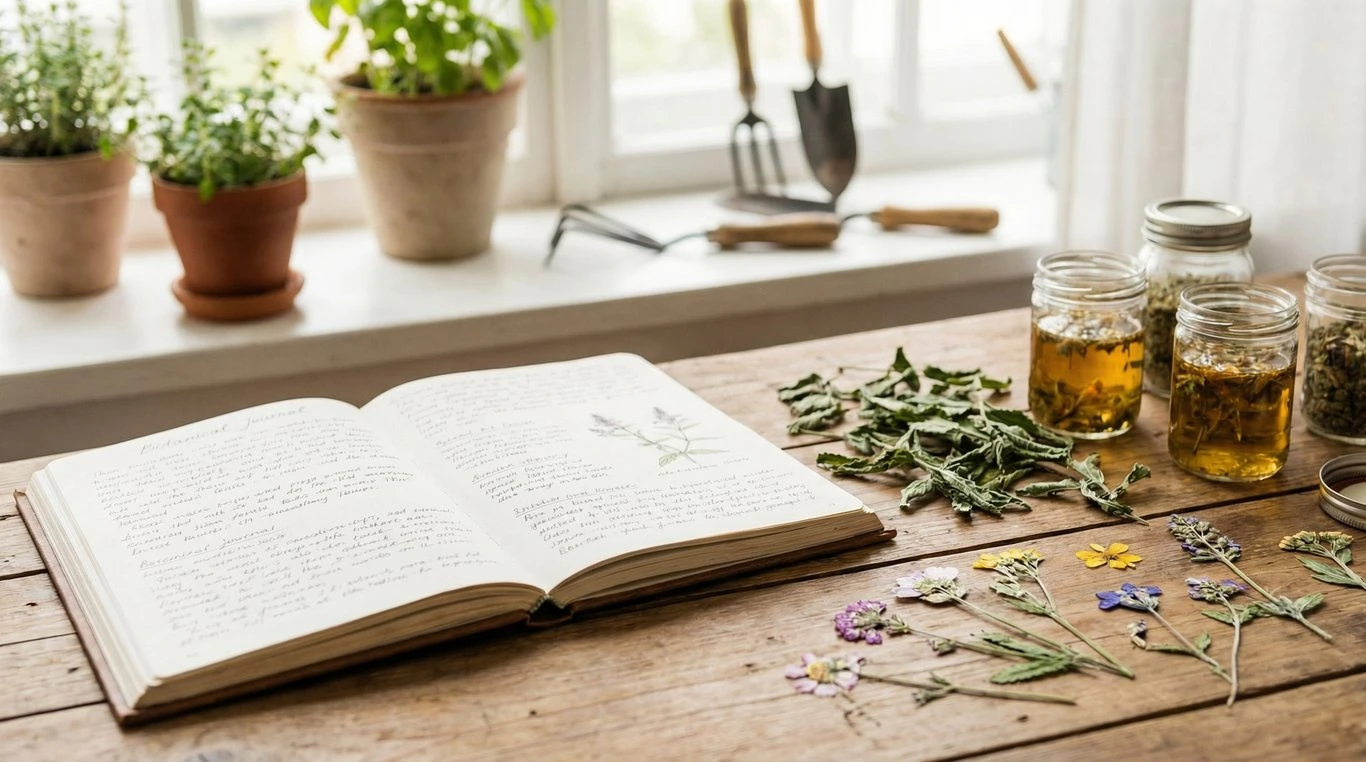 Coin lecture avec plantes