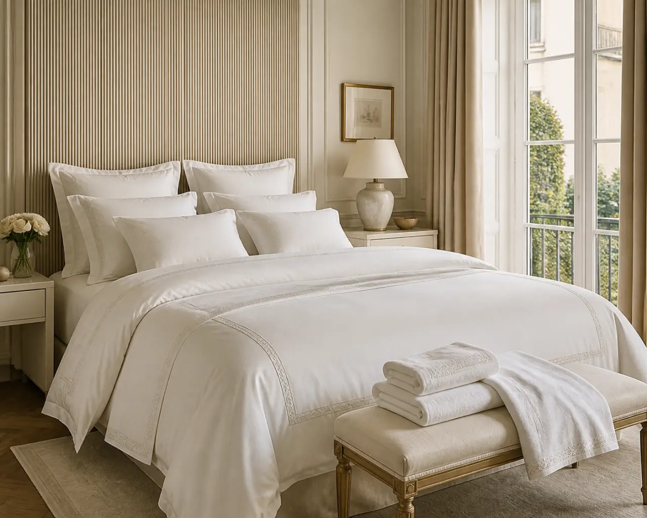 Descamps linge de maison : héritage textile, finitions soignées et style premium