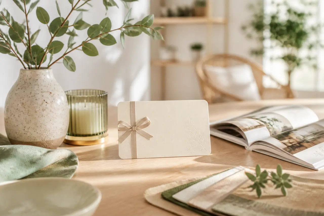 Carte cadeau décoration maison : liberté de choix, usage simple et style respecté